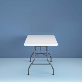 6 Foot Folding Table In White Speckle