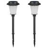 2Pcs Solar Flame Torch Light IP65 Waterproof Flickering Flame Stake Lamp