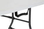 6 Foot Folding Table In White Speckle