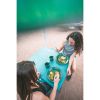 Folding Picnic Table with Umbrella, Aluminum Frame