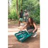 Folding Picnic Table with Umbrella, Aluminum Frame