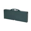 Folding Picnic Table with Umbrella, Aluminum Frame
