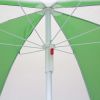 Folding Picnic Table with Umbrella, Aluminum Frame